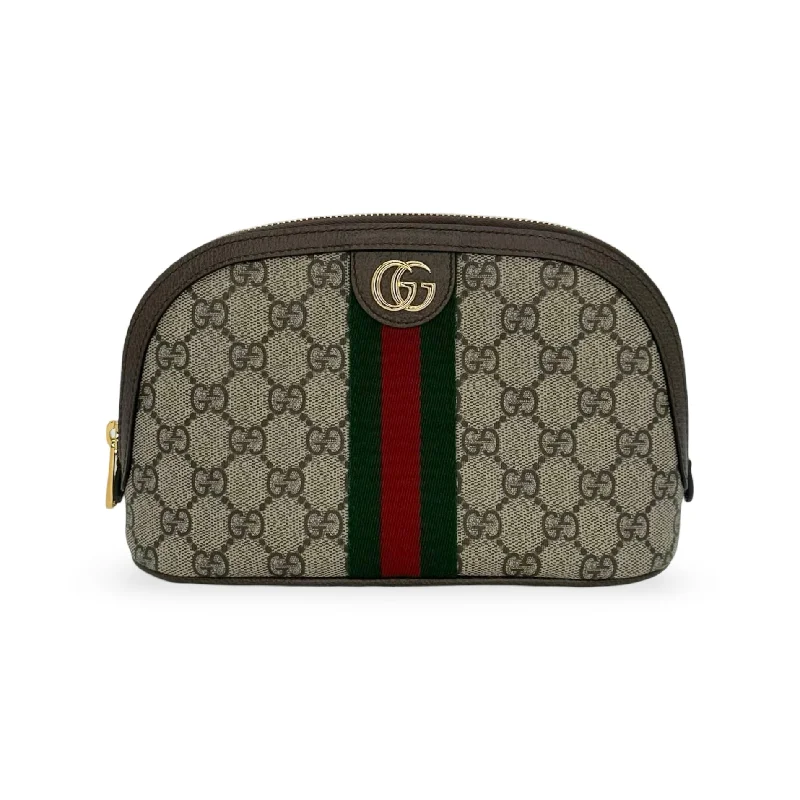 Gucci Marmont bags for women with a snakeskin - effect panelGucci Marmont bags for women with a snakeskin - effect panelGUCCI: GG Supreme Large Ophidia Cosmetic Bag