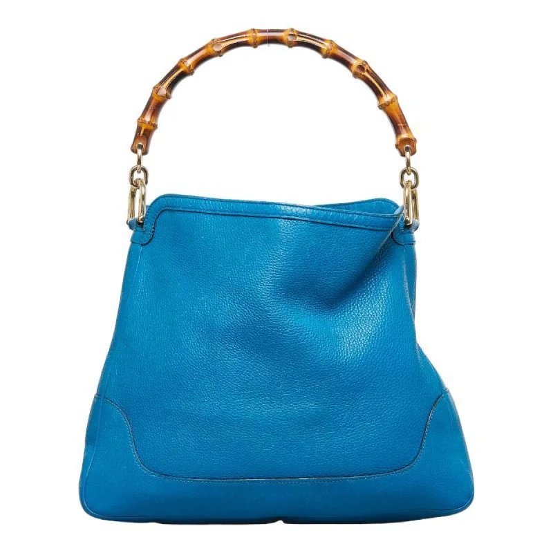 Women Gucci bags with a detachable mirror insideWomen Gucci bags with a detachable mirror insideGucci Bamboo Diana HandBag Shoulder Bag 282315 Blue Leather Ladies