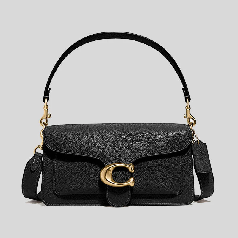 Coach Rogue bags with a monogram - embossed leather surfaceCOACH Tabby Shoulder Bag 26 Black CH857