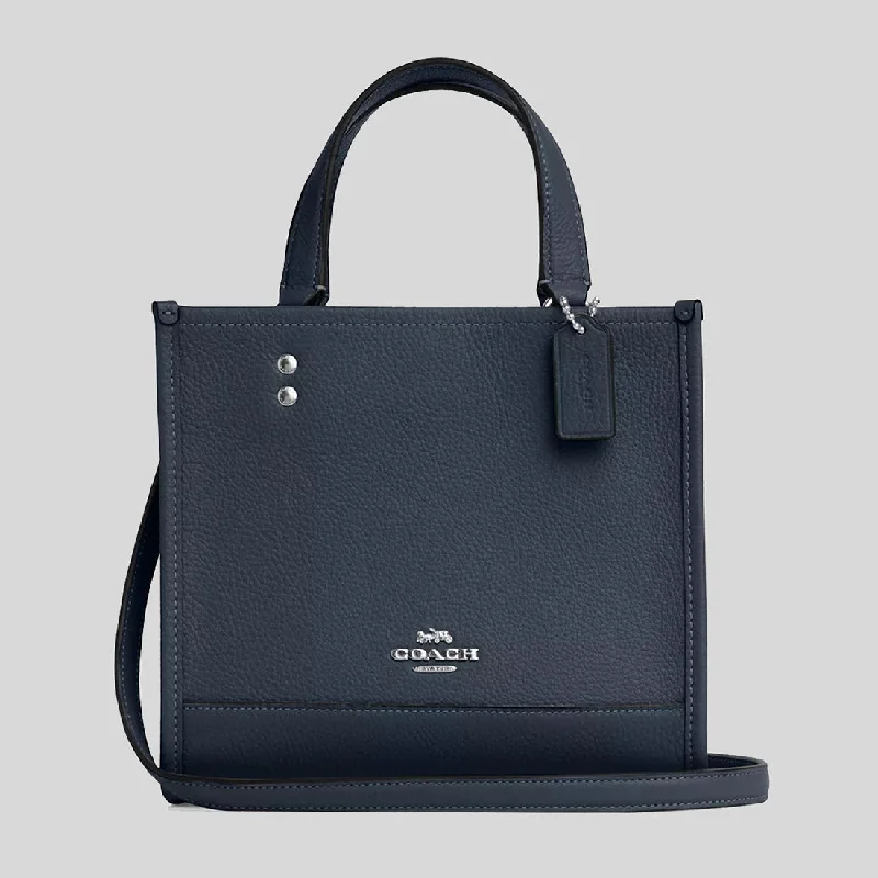 Coach bags with a patent - leather finish for a shiny and sophisticated appearanceCOACH Dempsey Tote 22 Denim CO971