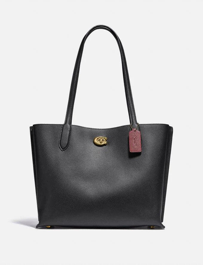 Coach tote bags with a double - handle and shoulder - strap option for easy useCOACH WILLOW TOTE