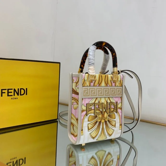 Fendi tote bags with a printed Fendi logo on the front for high brand visibilityWF -  Fendi Bag - 225