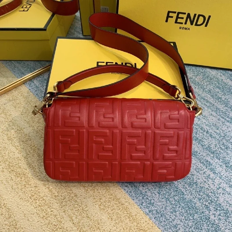 Fendi tote bags with a solar - powered charging panel for eco - friendly chargingFendi baguette Bag