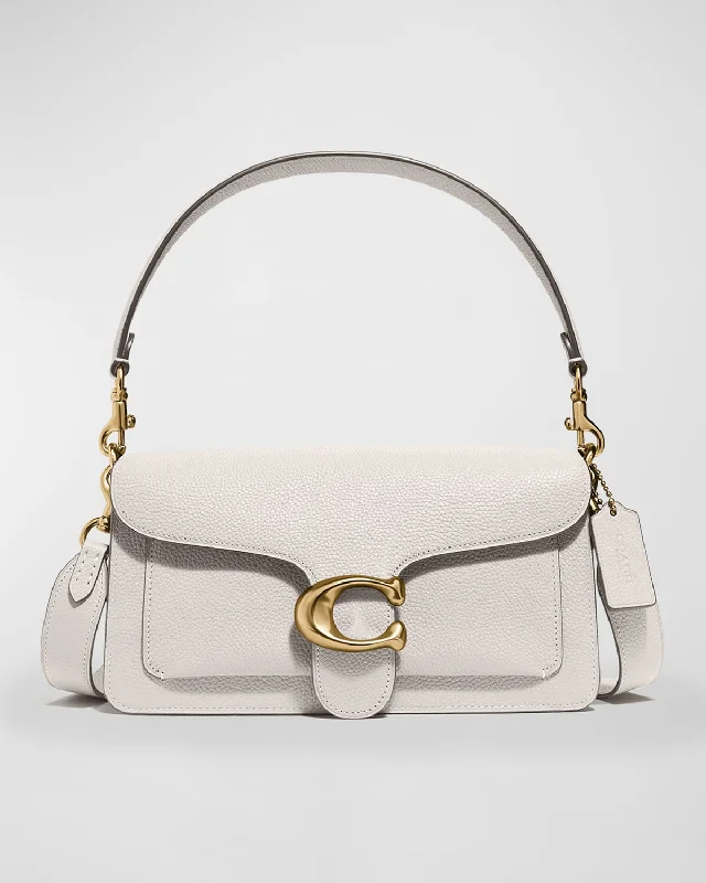 Coach bags with a back - zip pocket for storing valuables securelyTabby Pebbled Leather Shoulder Bag