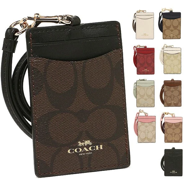 Ladies Coach handbags with a detachable wallet insert for added convenienceCoach 63274/57311 Landyard Collection