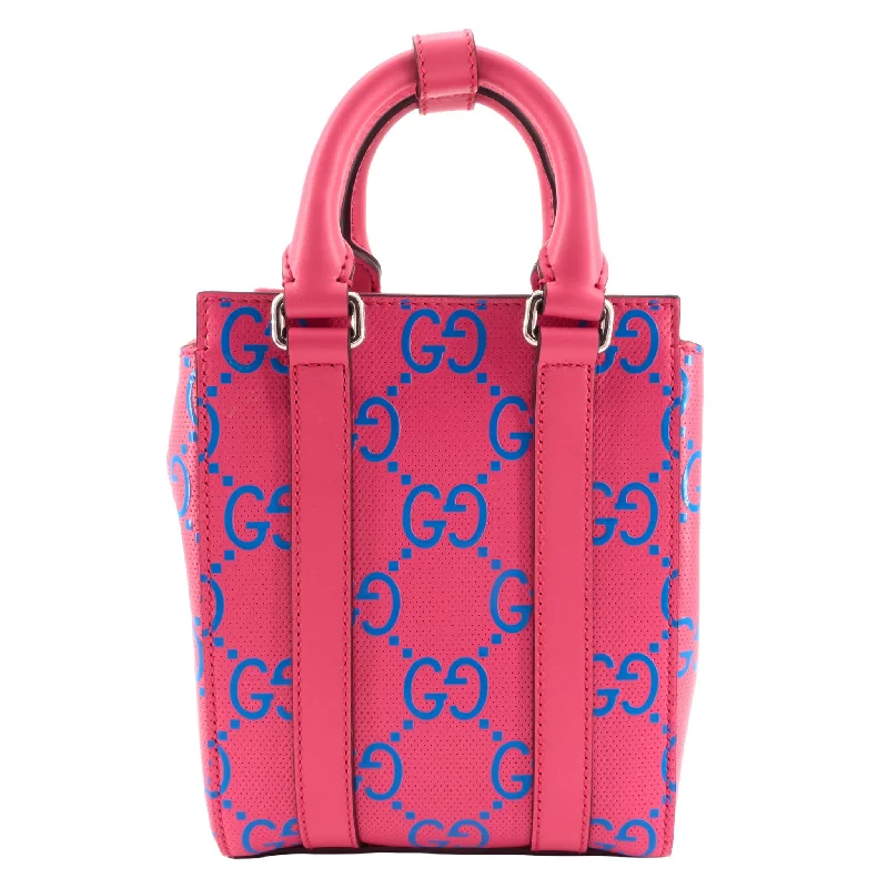 Women Gucci Sylvie bags with a monogram - embossed leatherWomen Gucci Sylvie bags with a monogram - embossed leatherGG Tennis Perforated Calfskin Mini Tote Bag