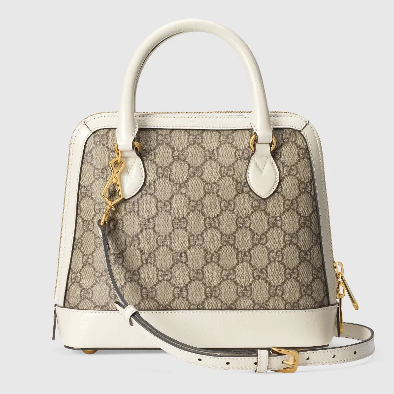 Gucci backpacks for women with a sleek silhouetteGucci backpacks for women with a sleek silhouetteGucci 1955 Horsebit Small Top Handle Bag White