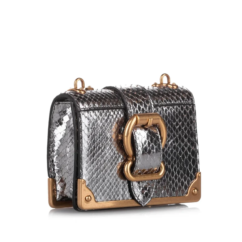 Prada bags with a detachable mirror inside for quick touch - upsPrada Cahier Leather Crossbody Bag 32339