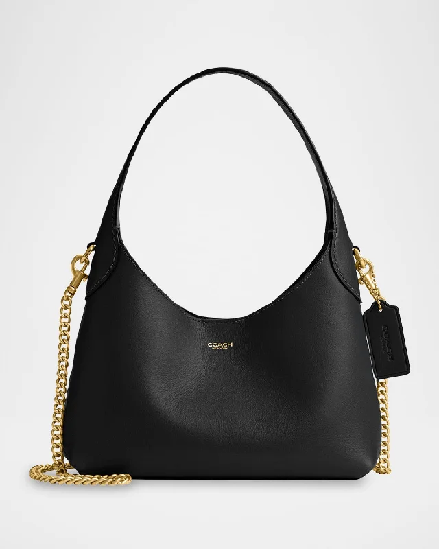 Coach bags with a back - zip pocket for storing valuables securelyBrooklyn 23 Grain Leather Shoulder Bag