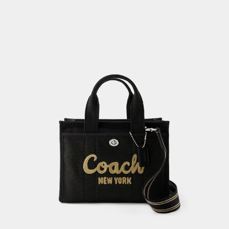 Coach Rogue bags with a monogram - embossed leather surfaceCargo Tote 26 - Coach - Canvas - Black