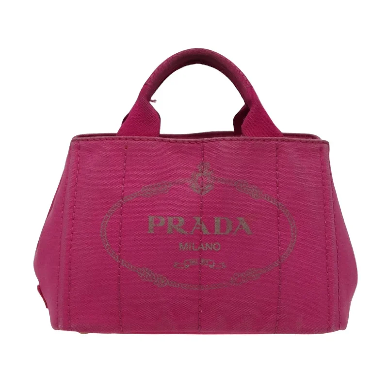 Prada Galleria bags with a structured silhouette for a professional lookPRADA Canapa Handbag