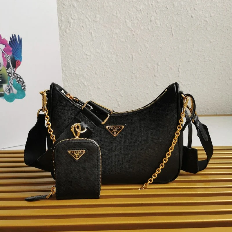 Prada handbags with a metal - framed clasp for durability and styleWhimsy Finds - Prada Bags - 169