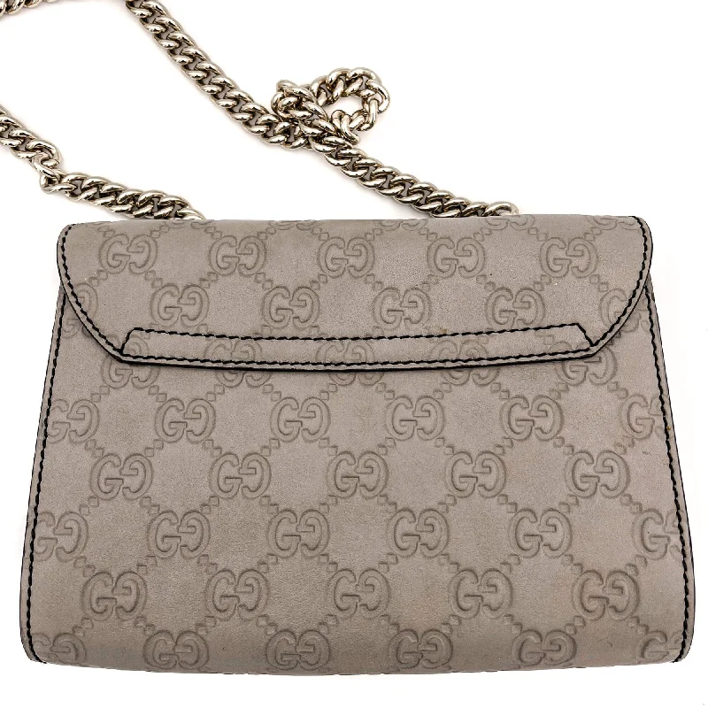 Gucci tote bags for women with a spacious interiorGucci tote bags for women with a spacious interiorEmily Guccissima Grey Leather Chain bag