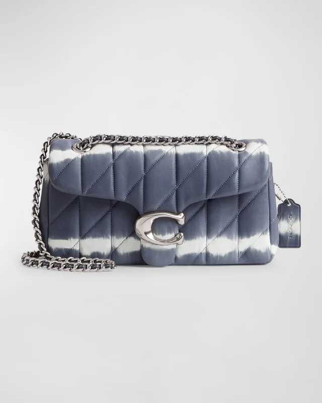 Coach Dempsey bags with a contrast - colored interior for visual interestTabby 26 Tie-Dye Quilted Shoulder Bag