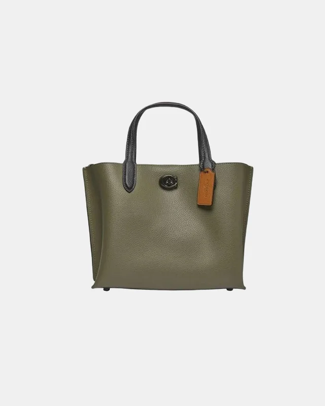 Coach Rogue bags with a detachable shoulder strap for versatile carryingCoach Willow Tote 24 In Colorblock