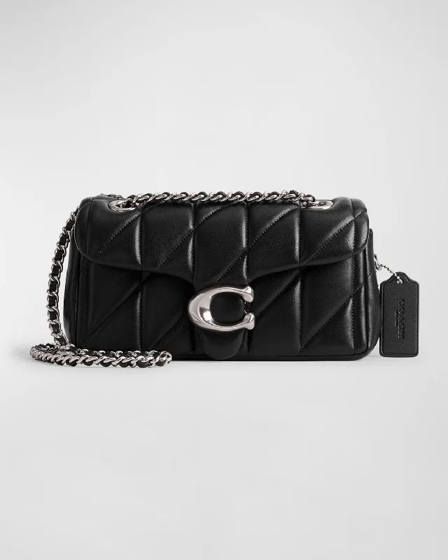 Ladies Coach Rogue bags with a star - shaped charm for a playful touchTabby Quilted Leather Shoulder Bag