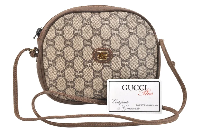 Ladies Gucci Dionysus bags with a detachable shoulder strapLadies Gucci Dionysus bags with a detachable shoulder strapAuthentic GUCCI GG Plus Shoulder Cross Body Bag PVC Leather Brown Junk 6947K