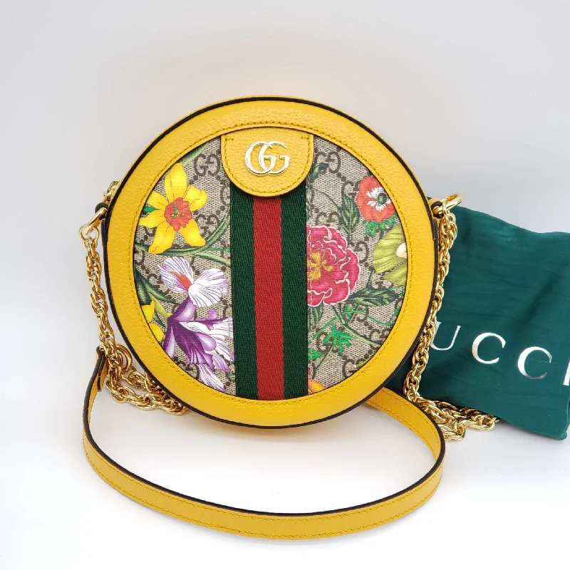 Gucci tote bags for women with a water - resistant coatingGucci tote bags for women with a water - resistant coatingGucci Ophidia Flora Round Shoulder Bag