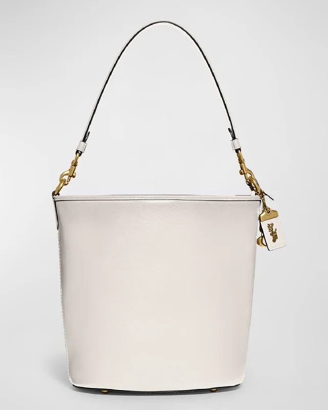 Coach handbags with a metal - framed clasp for durability and styleDakota Glove-Tanned Leather Bucket Bag