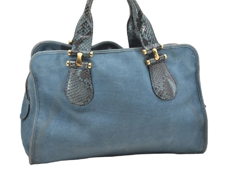 Women Gucci Sylvie bags with a monogram - embossed leatherWomen Gucci Sylvie bags with a monogram - embossed leatherAuthentic GUCCI Nubuck Vintage Hand Tote Bag Leather 323657 Blue 7033K