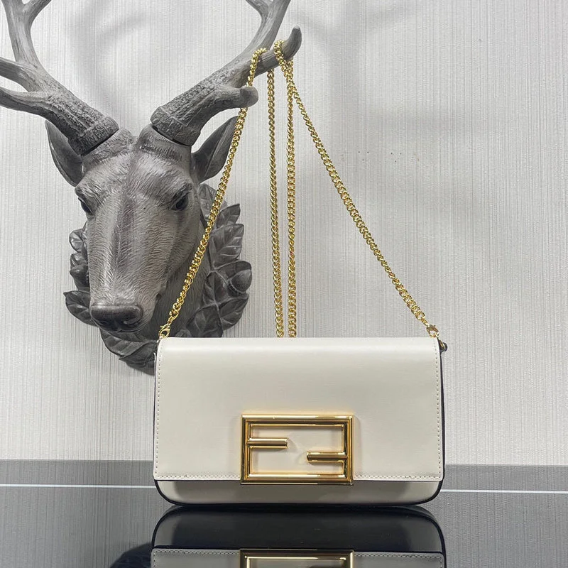 Fendi handbags with a metallic - finish FF logo for a bold and glamorous lookBC - FENDI BAGS - 087