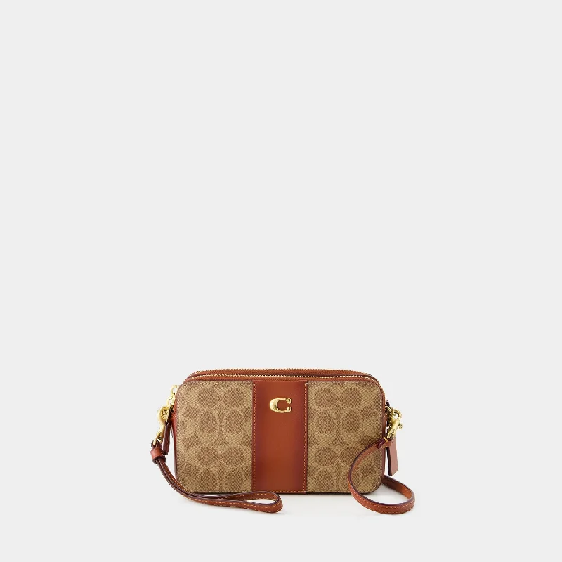 Medium - sized Coach shoulder bags in rich, deep colors for a sophisticated appearanceKira Crossbody - Coach - Canvas - Tan Rust