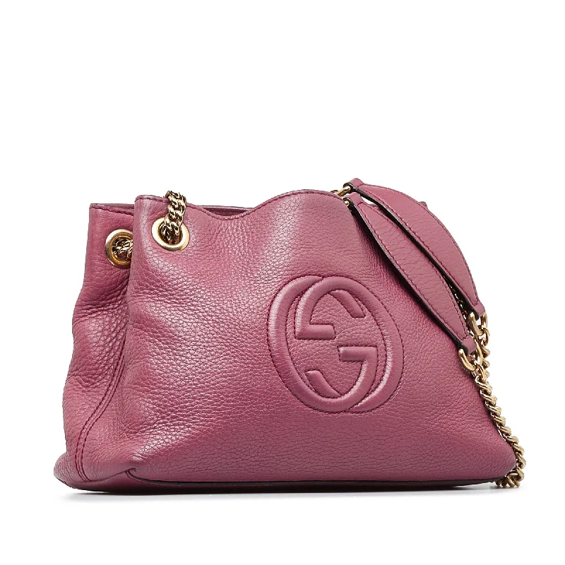 Gucci Marmont bags for women with quilted leather exteriorsGucci Marmont bags for women with quilted leather exteriorsPurple Gucci Soho Chain Tote