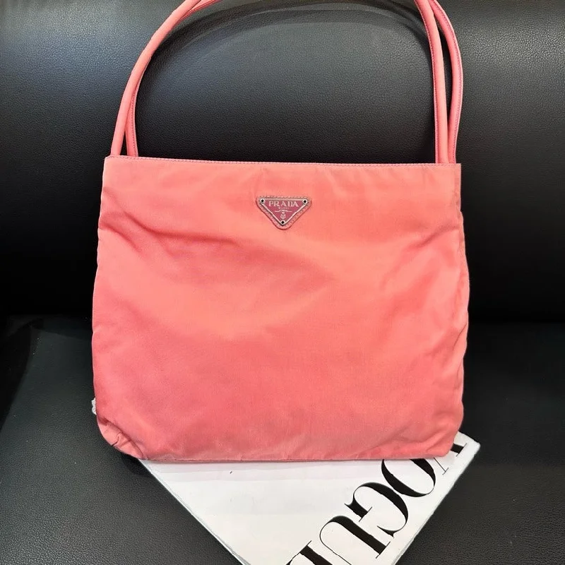 Medium - sized Prada tote bags in classic black for everyday versatilityPrada Peach Parachute Tote Bag 29cm