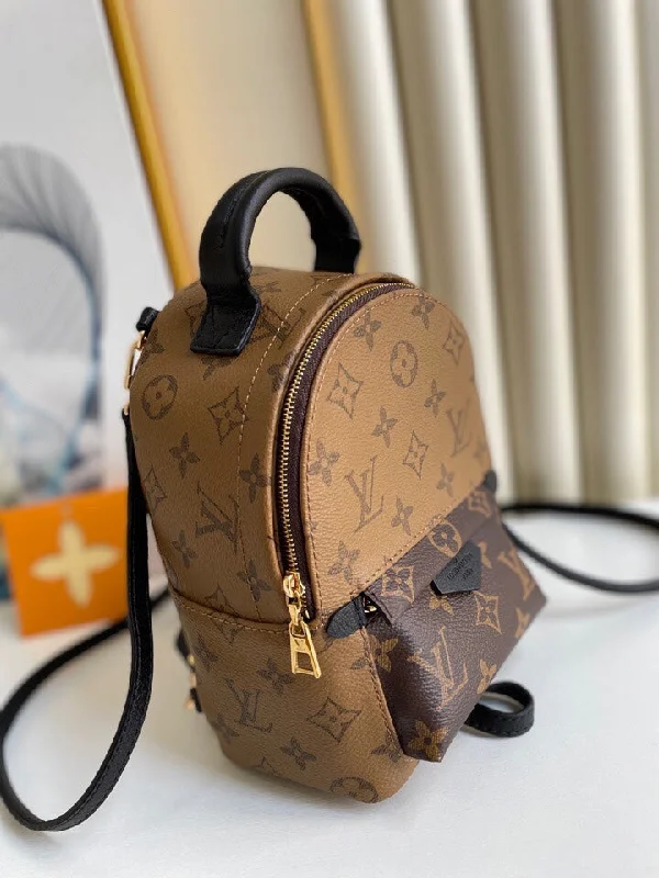 Louis Vuitton handbags with a metal - framed clasp for durabilityLouis Vuitton Palm Spring Mini Bag