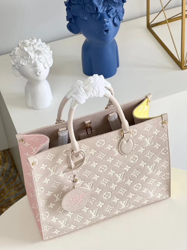 Louis Vuitton Alma bags with a leather - wrapped handle for a luxurious feelLouis Vuitton OnTheGo MM Bag