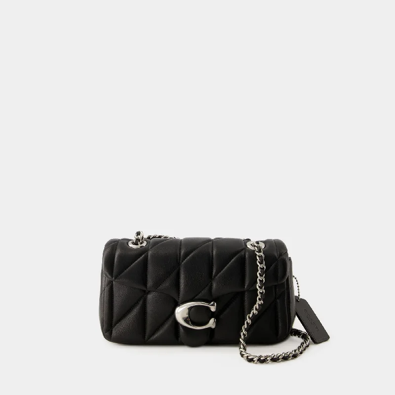 Coach bags with a detachable mirror inside for quick touch - upsTabby 20 Crossbody - Coach - Leather - Black