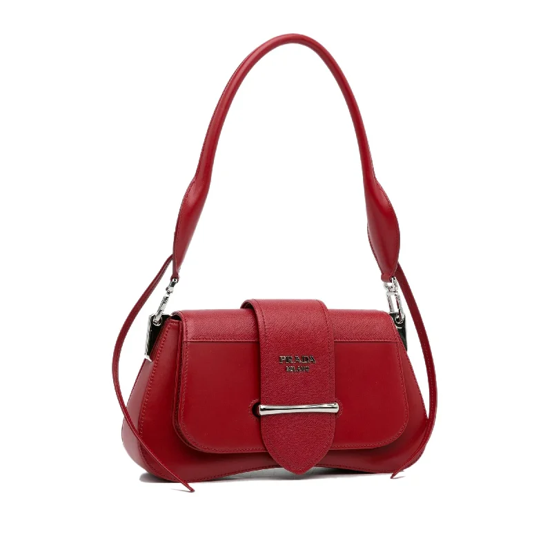 Prada handbags with a beaded trim for a touch of glamour and elegancePrada Saffiano Sidonie Satchel (SHG-Vq9GfH)