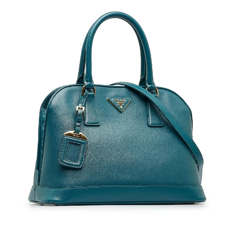 Prada tote bags with a spacious interior and a magnetic - snap closurePrada Saffiano Lux Promenade Satchel (SHG-cIw8e2)