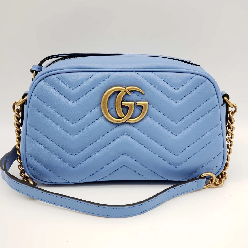 Women Gucci bags with a front - flap pocket for quick - access itemsWomen Gucci bags with a front - flap pocket for quick - access itemsGucci Small Marmont Matelasse Shoulder bag