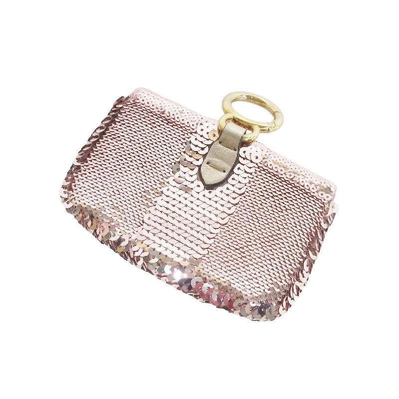 Fendi bags with a touch - screen - friendly pocket for using devices without taking them outFendi Baguette Pink Glitter Bag