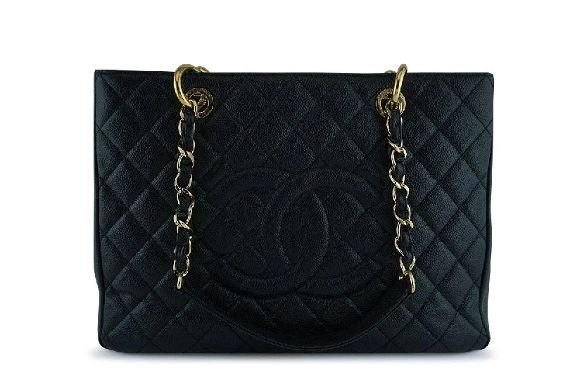 Chanel Lightweight Handbag for Daily ErrandsChanel Black Caviar Classic Grand Shopper Tote GST Shopping Bag GHW