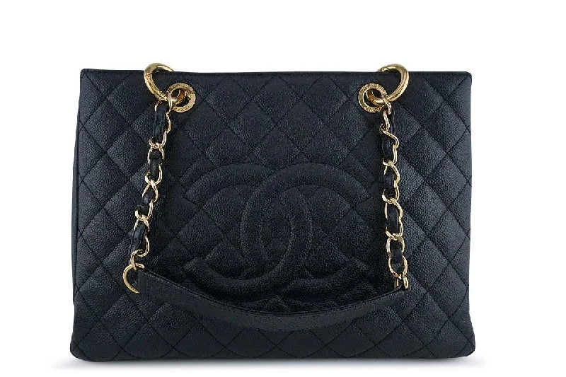 Chanel bags available at online luxury retaileChanel Black Caviar Classic Grand Shopper Tote GST Shopping Bag GHW