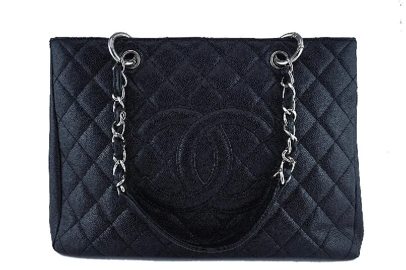 Chanel bags with exclusive seasonal releasesChanel Black Caviar Classic Grand Shopper Tote GST Shopping Bag SHW