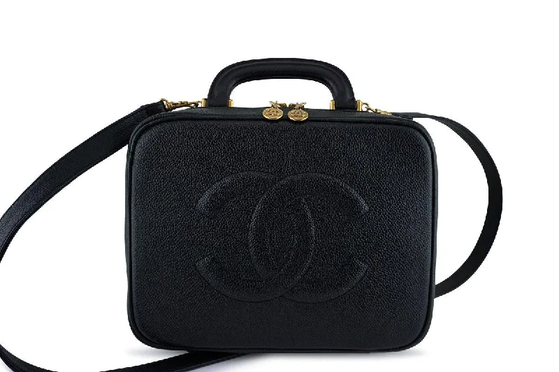 Chanel Medium Tote Bag for Office LadiesChanel Black Caviar Classic Vanity Case Bag