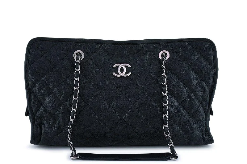 Chanel bags for women who love timeless fashionChanel Black Caviar French Riviera Classic Shopper Tote GST Bag