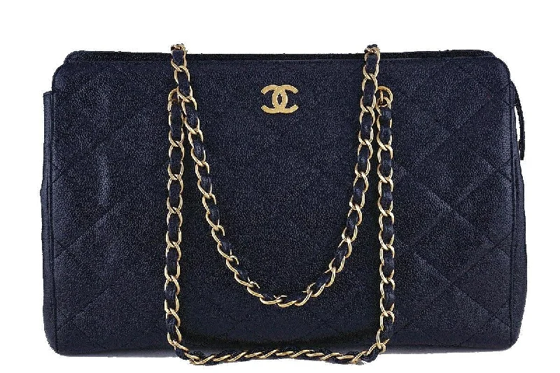 Chanel Limited Edition Handbag for CollectorsChanel Black Caviar Quilted Large Shopper Tote Bag