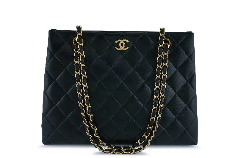 Chanel bags for women who love timeless fashionChanel Black Classic Quilted Shopper Tote Bag GHW