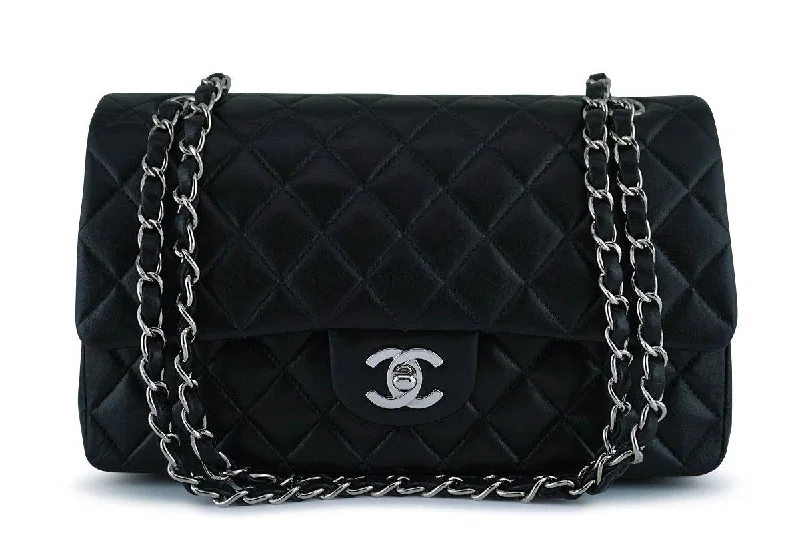 Chanel Black Handbag for Business MeetingsChanel Black Lambskin Medium Classic 2.55 Double Flap Bag SHW