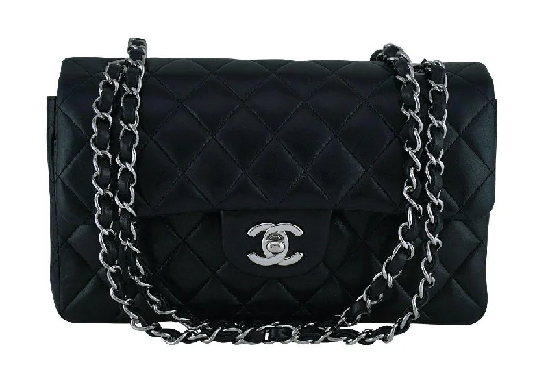 Chanel Small Crossbody Bag for TravelChanel Black Lambskin Small Classic 2.55 Double Flap Bag SHW