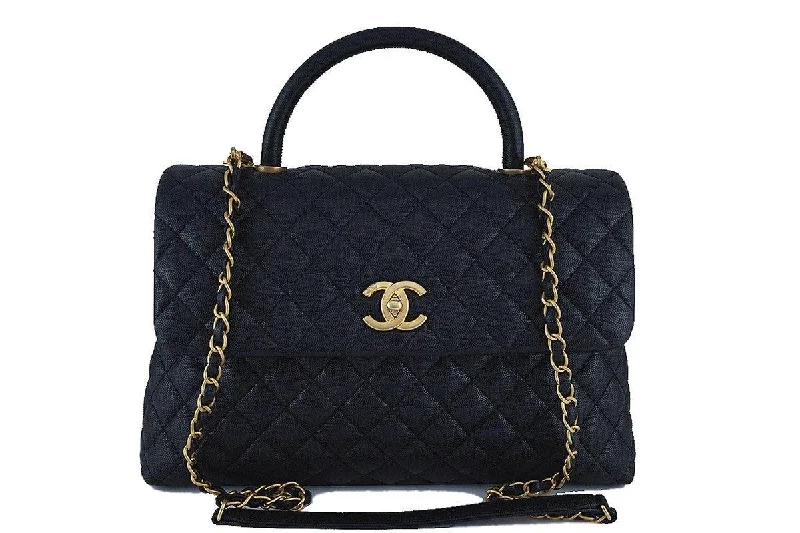 Chanel bags with exclusive seasonal releasesChanel Black Large Caviar Coco Handle Shoulder Flap Kelly 2-Way Tote Bag GHW