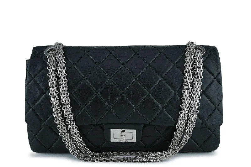 Chanel leather bags for everydChanel Black Rare Lagerfeld 227 Reissue Classic 2.55 Flap Bag