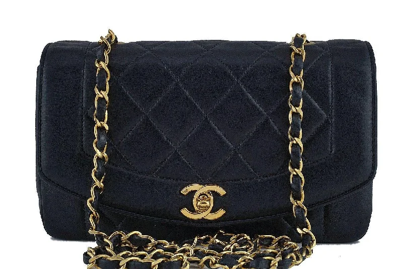 Chanel bags for those who value investment piecesChanel Black Vintage Quilted Classic "Diana" Shoulder Flap Bag