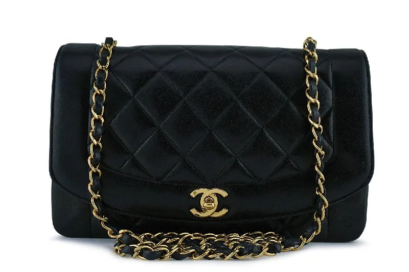 Chanel Designer Handbag with Unique DesignChanel Black Vintage Quilted Classic "Diana" Shoulder Flap Bag