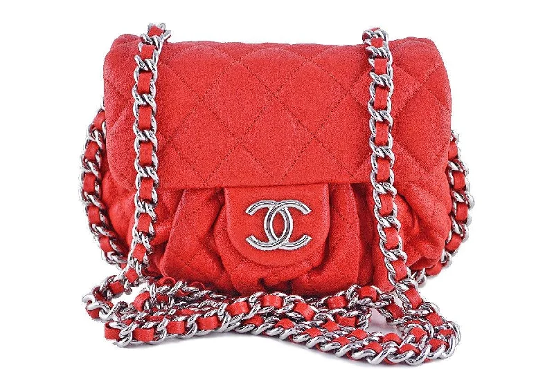 Chanel bags perfect for everyday elegChanel Red Chain Around Mini Classic Flap, Small Crossbody Bag