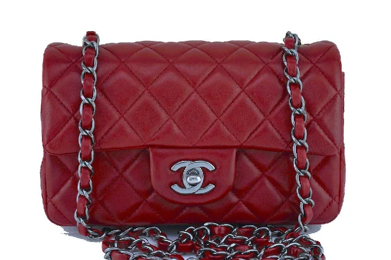 Chanel bags in luxury boutiques worldwideChanel Red Classic Quilted Rectangular Mini 2.55 Flap Bag